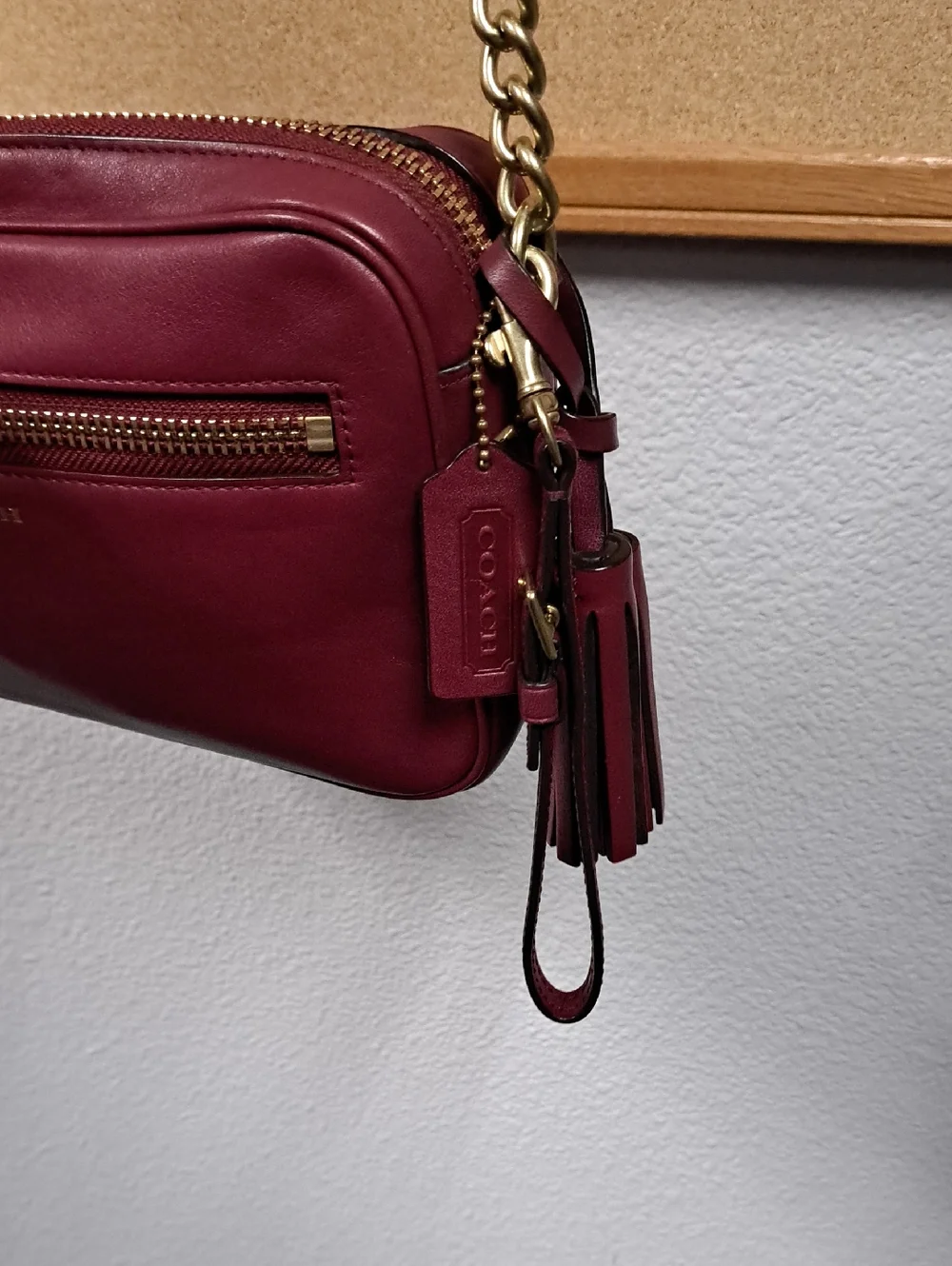Coach Legacy 25362 Crossbody Bag- refined maroon leather  gold hardware 2013 - Picture 6 of 14